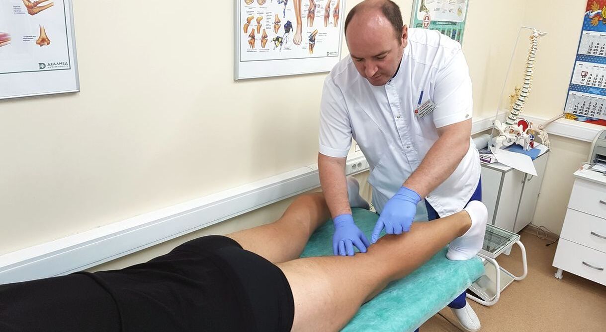 treatment of arthrosis of the knee in the clinic