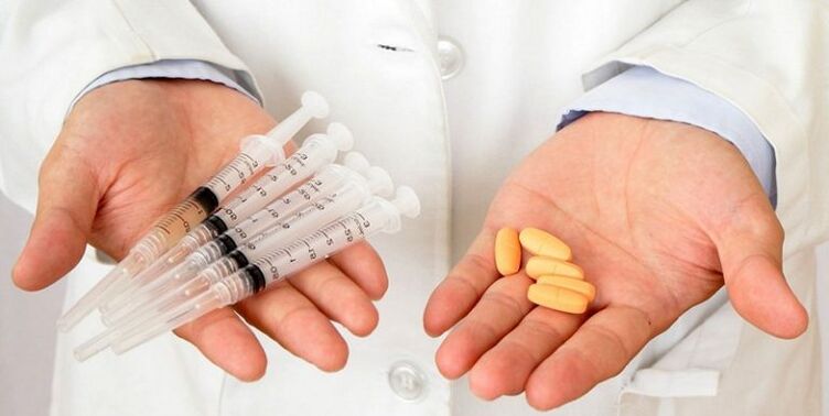 Drug treatment of severe back pain in the lumbar region